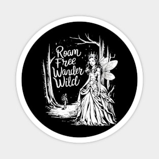 Wilderness Wanderlust design – Roam Free, Wander Wild" Magnet